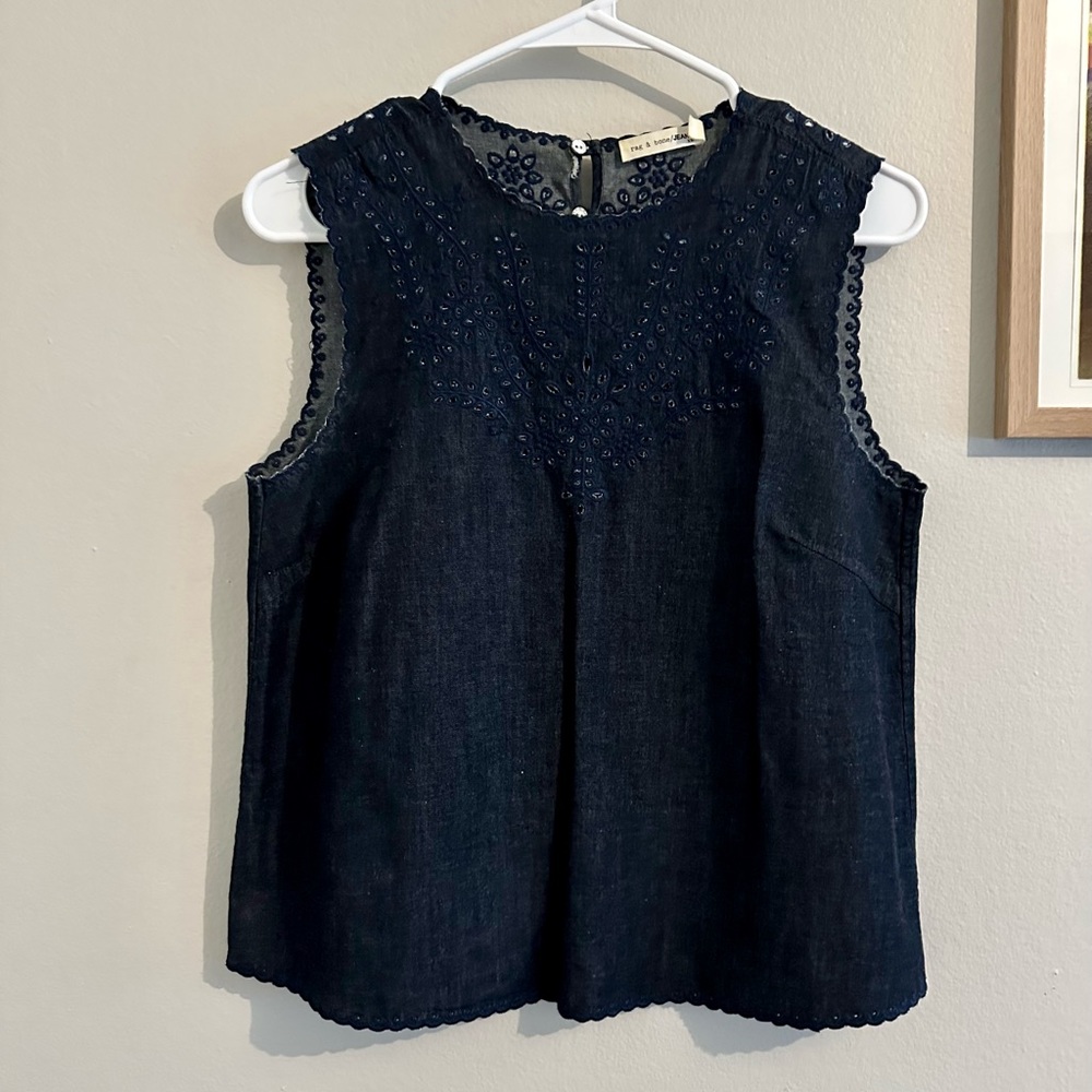 rag & bone Navy Blue Tank Top - Picture 3 of 7